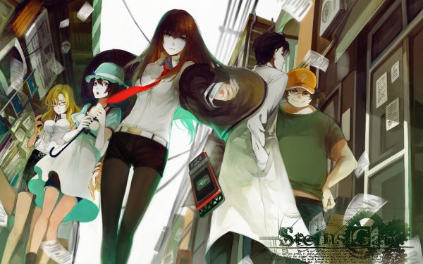 Anime Steins;Gate Kurisu Makise Mayuri Shiina Rintaro Okabe HD Wallpaper | Background Image