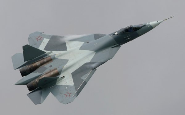 Military Sukhoi Su-57 Jet Fighters HD Wallpaper | Background Image