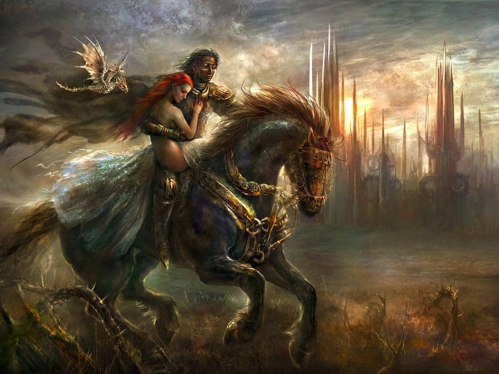 Fantasy Adventure Wallpaper by Kirsi Salonen