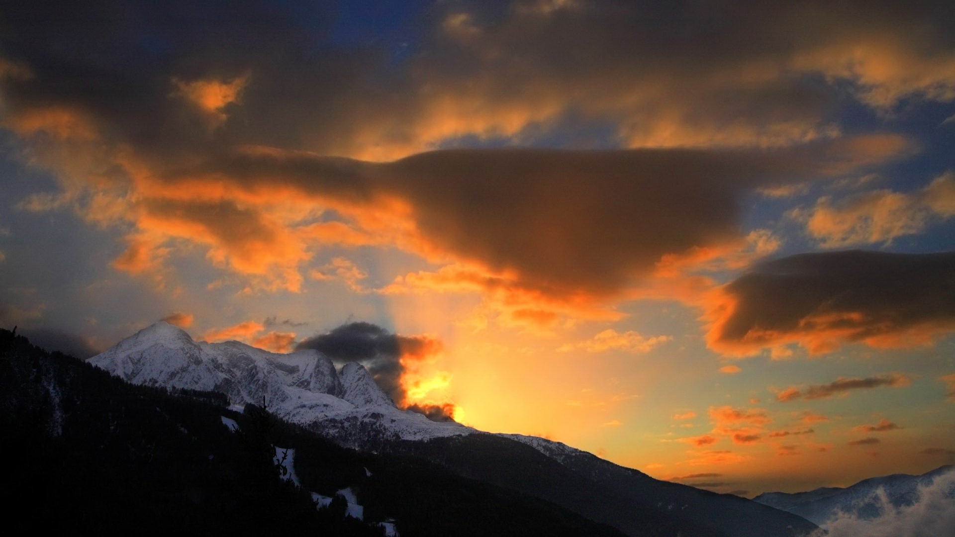 Download Nature Sunset HD Wallpaper