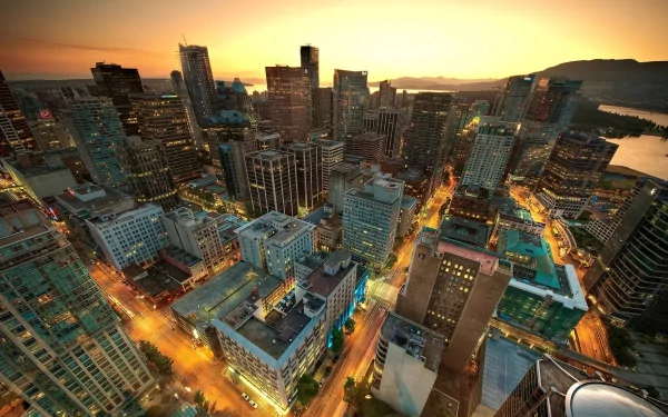 night Canada man made Vancouver HD Desktop Wallpaper | Background Image