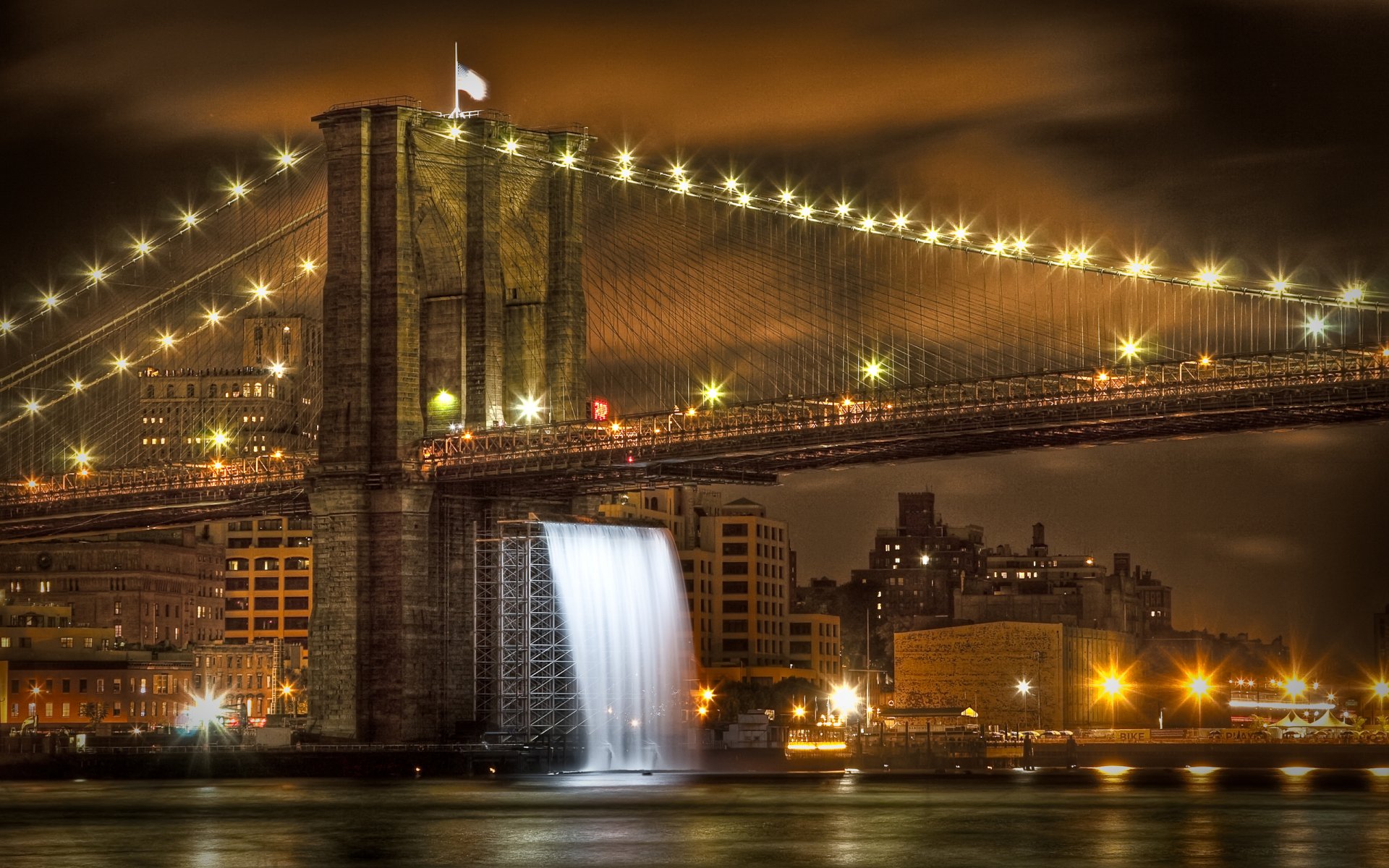 Download Man Made Brooklyn Bridge HD Wallpaper