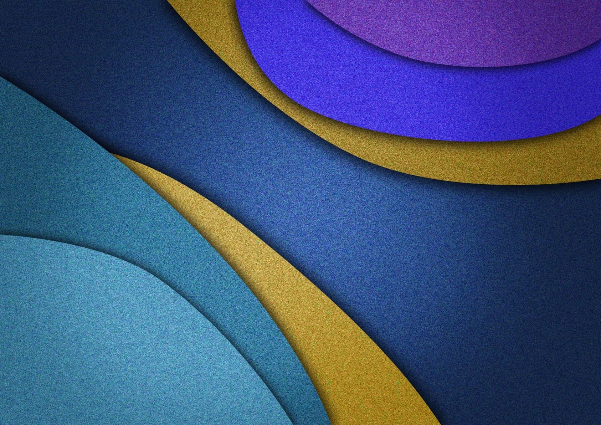 HD PC desktop wallpaper/background: abstract layered curves in teal, navy, gold and purple with a subtle paper-like texture.