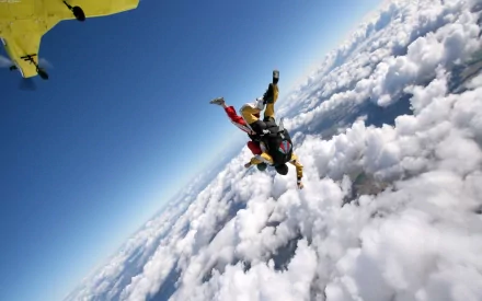 skydiving Sports HD Desktop Wallpaper | Background Image