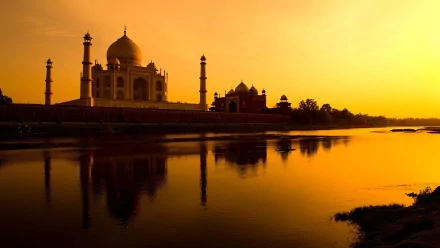 man made Taj Mahal HD Desktop Wallpaper | Background Image