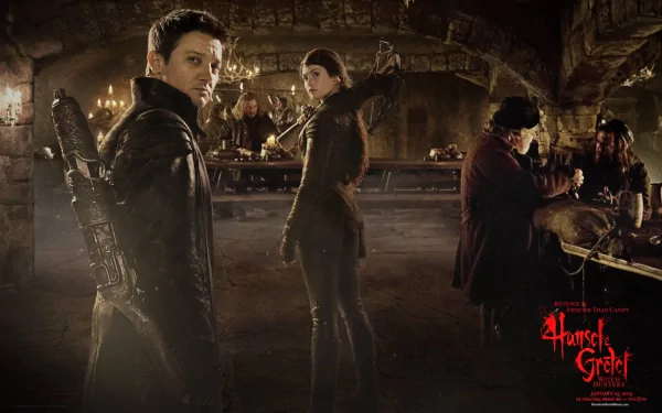 Gemma Arterton Jeremy Renner movie Hansel & Gretel: Witch Hunters HD Desktop Wallpaper | Background Image