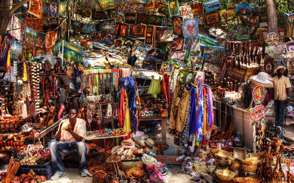 man made marketplace HD Desktop Wallpaper | Background Image