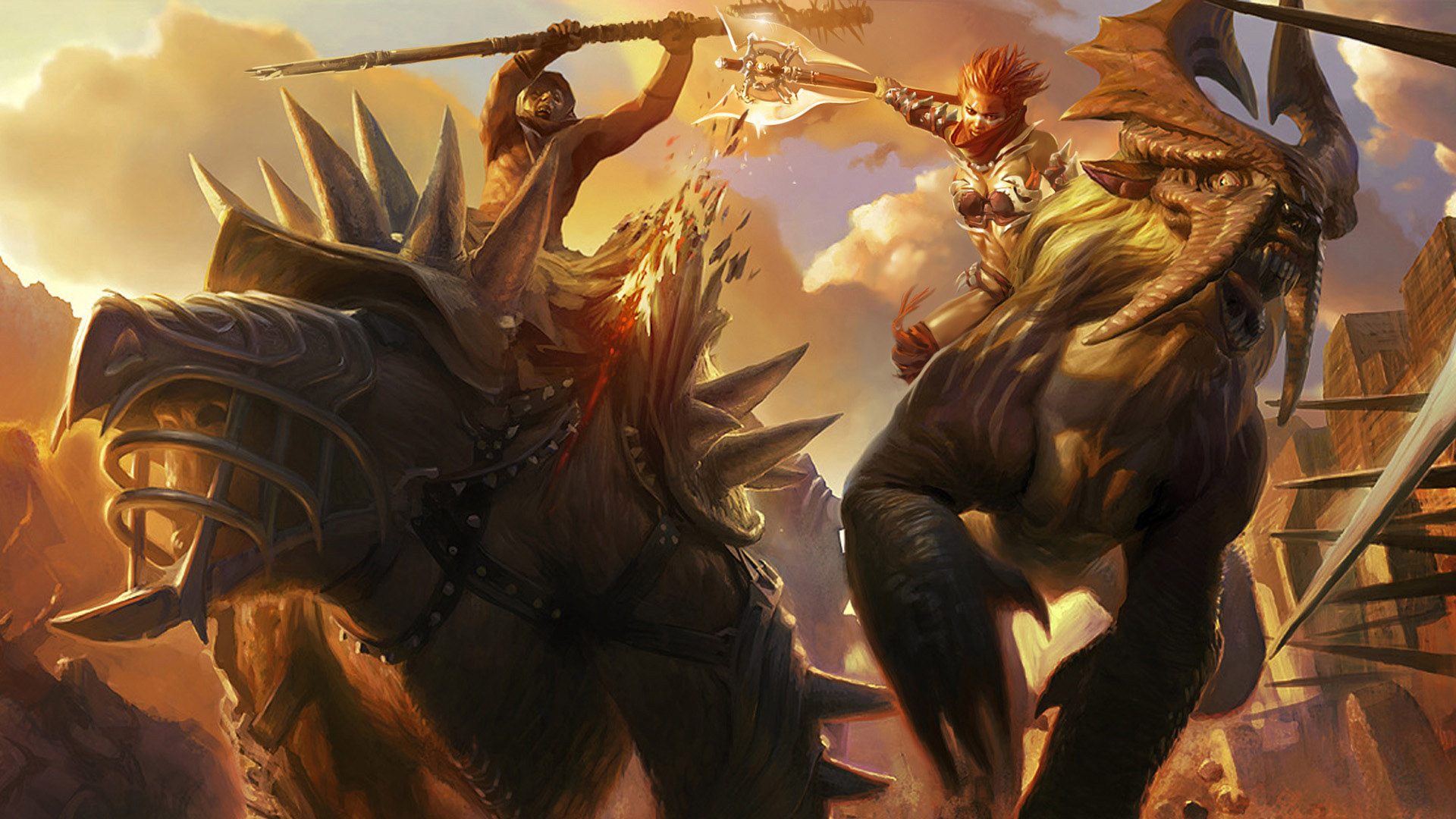 Video Game Golden Axe: Beast Rider HD Wallpaper | Background Image