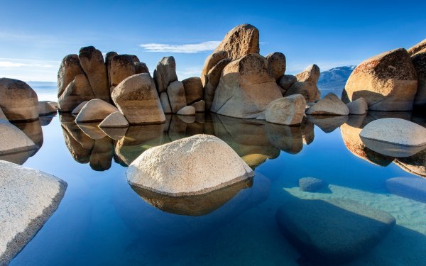Earth Rock Lake Photography HD Wallpaper | Background Image