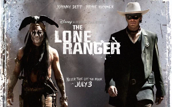 Armie Hammer Tonto Johnny Depp movie The Lone Ranger HD Desktop Wallpaper | Background Image