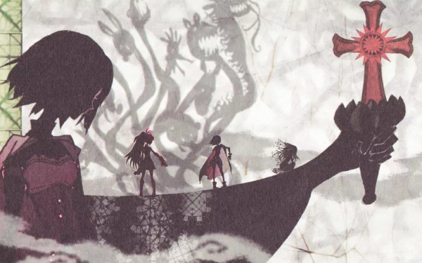 Sayaka Miki Kyōko Sakura Anime Puella Magi Madoka Magica HD Desktop Wallpaper | Background Image