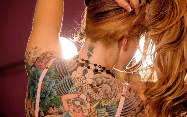 woman tattoo HD Desktop Wallpaper | Background Image