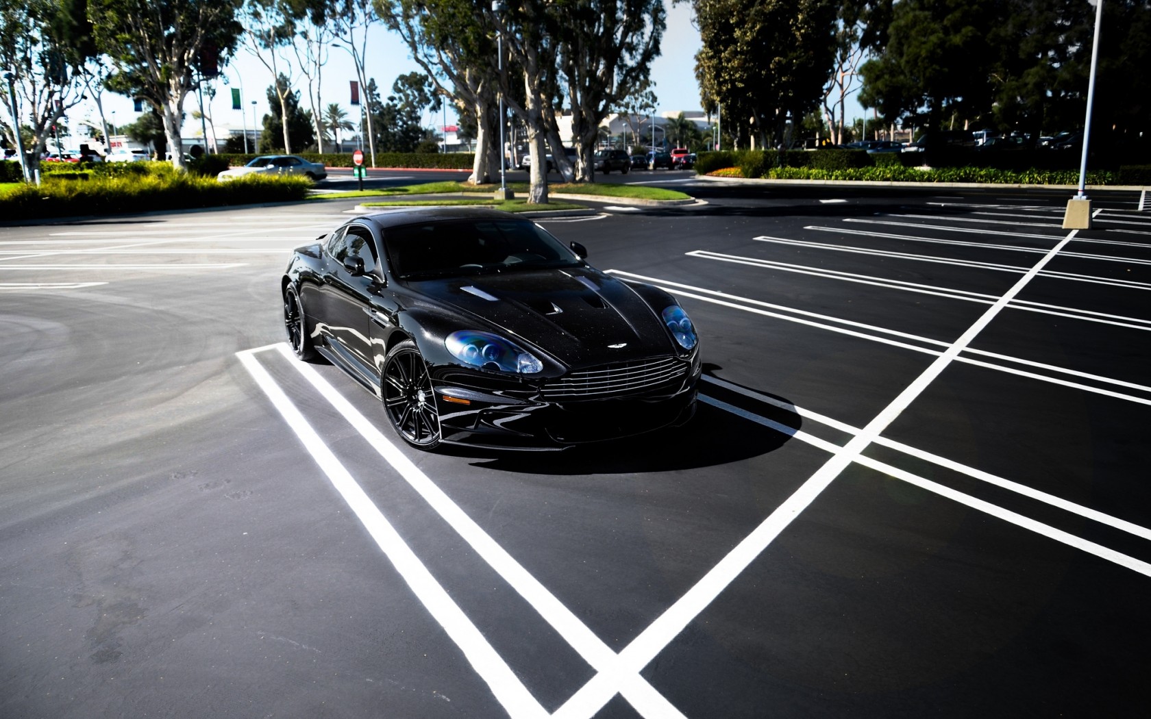 Carta da parati nera Aston Martin DBS