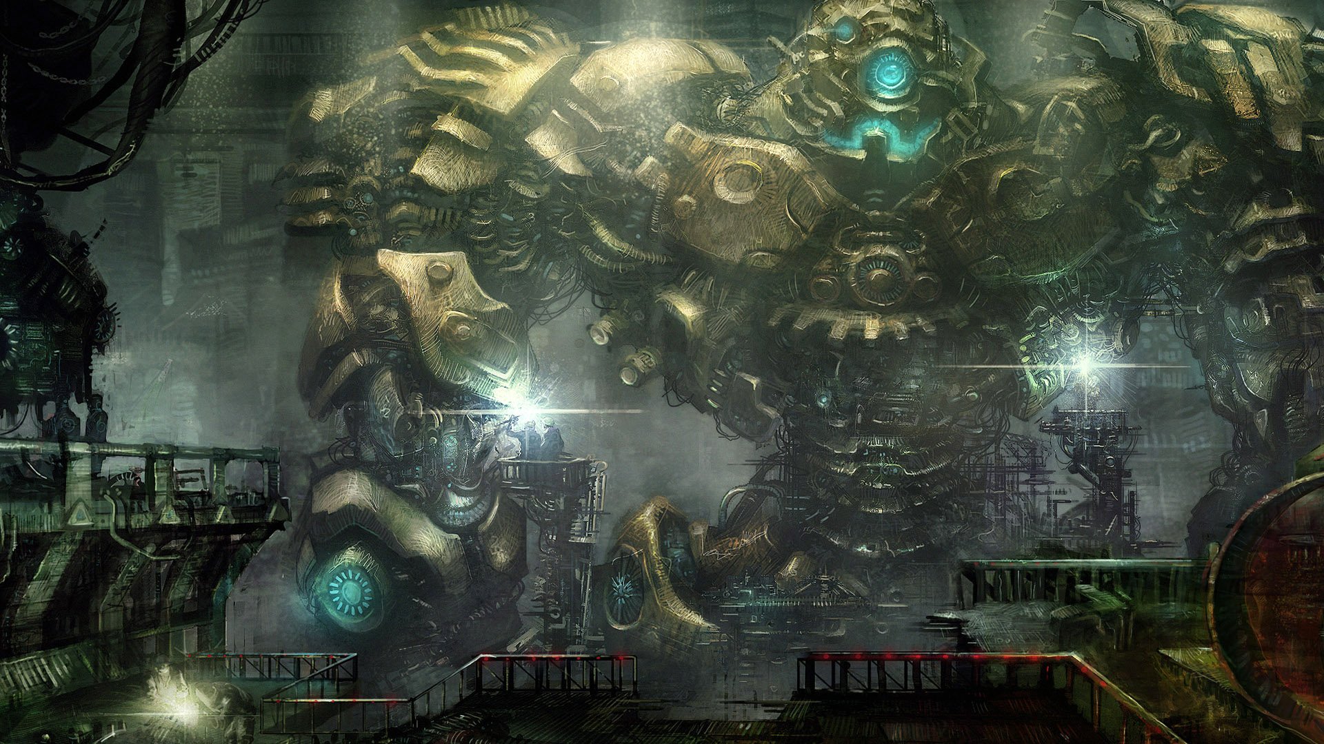 Download Sci Fi Robot HD Wallpaper | 1920x1080 | Wallpaper Abyss