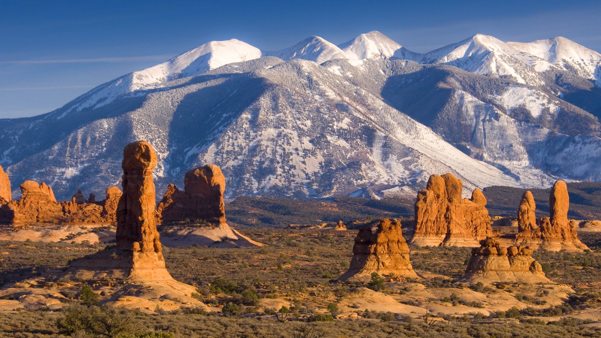 Download Arches National Park Utah Nature Desert HD Wallpaper