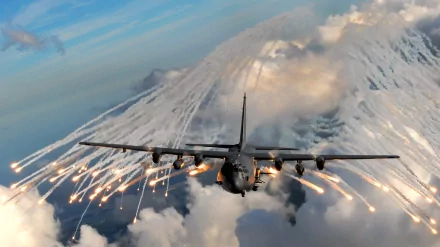 military Lockheed AC-130 HD Desktop Wallpaper | Background Image