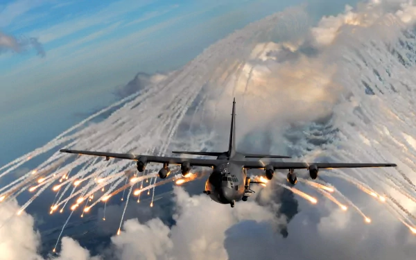 military Lockheed AC-130 HD Desktop Wallpaper | Background Image