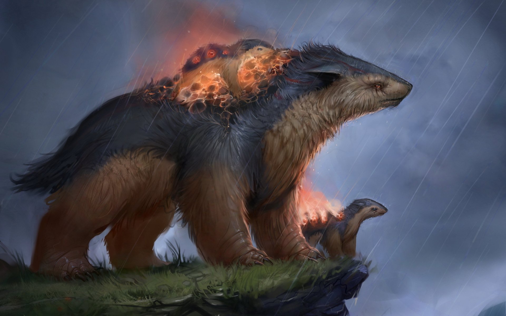 Download Quilava (Pokémon) Cyndaquil (Pokémon) Typhlosion (Pokemon) Video Game Pokemon HD Wallpaper