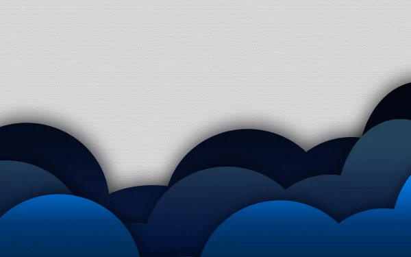 Abstract blue wave patterns form layered shapes against a light background in this HD PC desktop wallpaper and background.