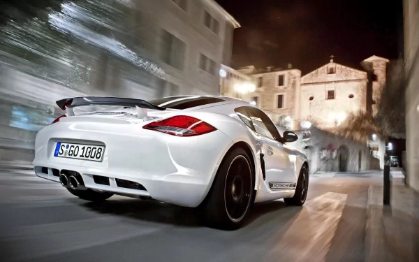 white car car Porsche Porsche Cayman vehicle Porsche Cayman R HD Desktop Wallpaper | Background Image