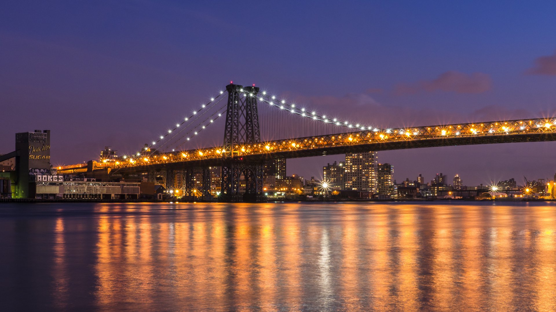 Download New York Man Made Williamsburg Bridge HD Wallpaper