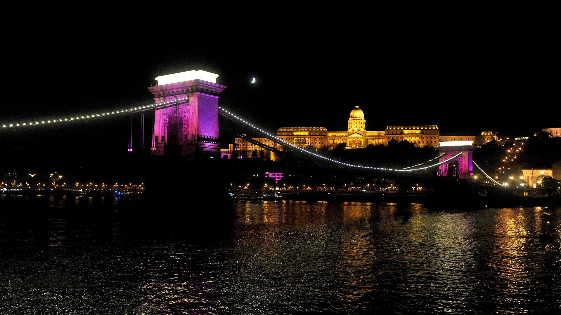 Download Budapest Hungary Man Made Chain Bridge HD Wallpaper