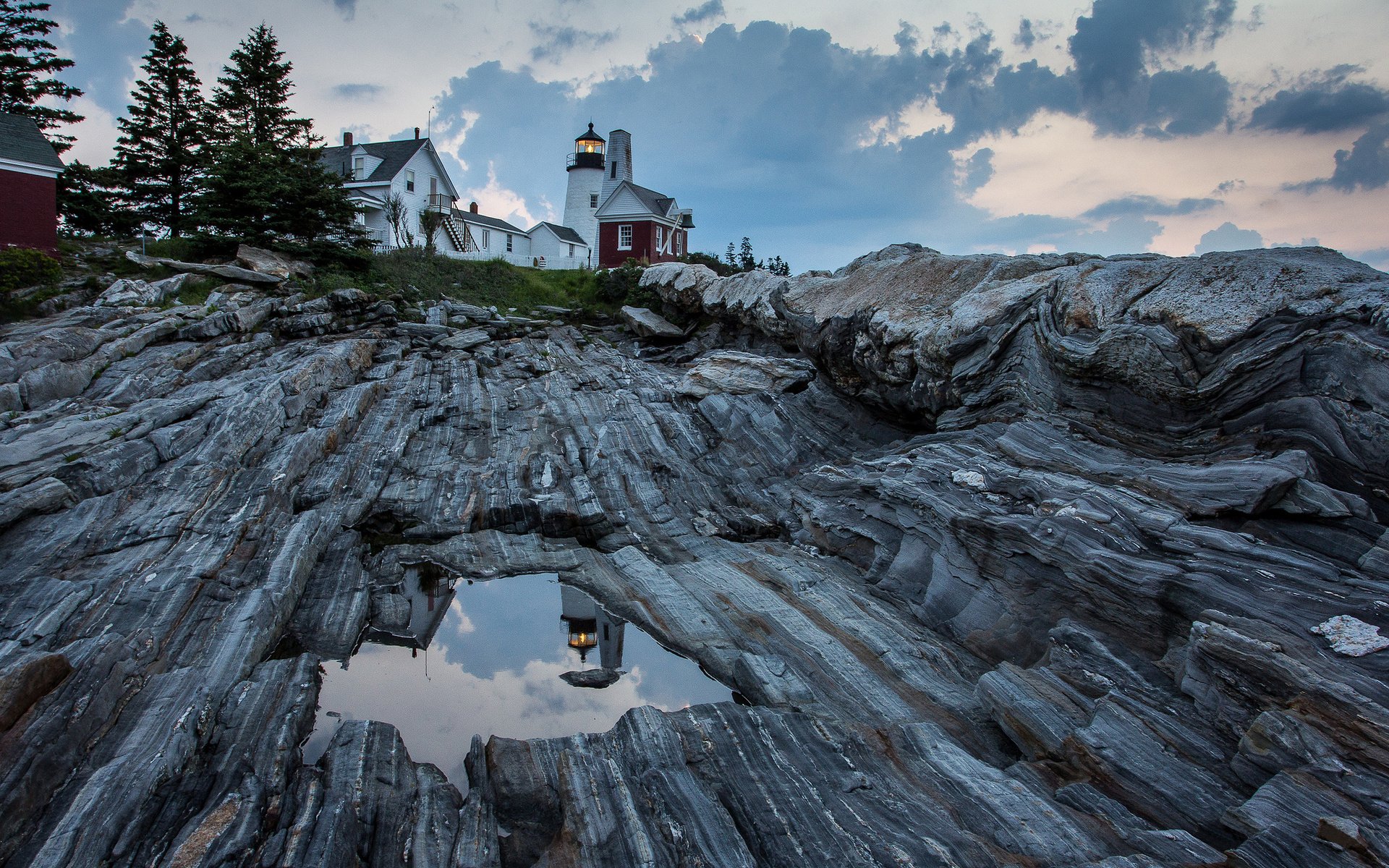Download Pemaquid Point Man Made Lighthouse HD Wallpaper