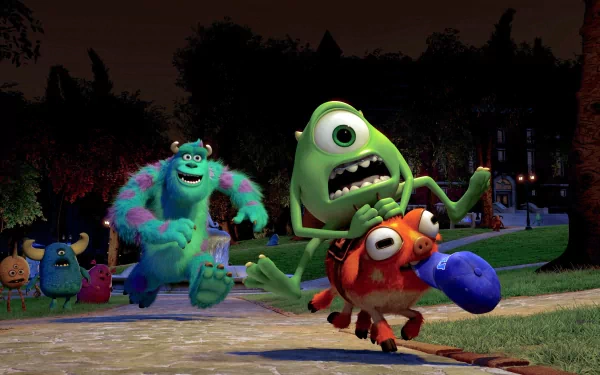 James P. Sullivan Mike Wazowski movie Monsters University HD Desktop Wallpaper | Background Image