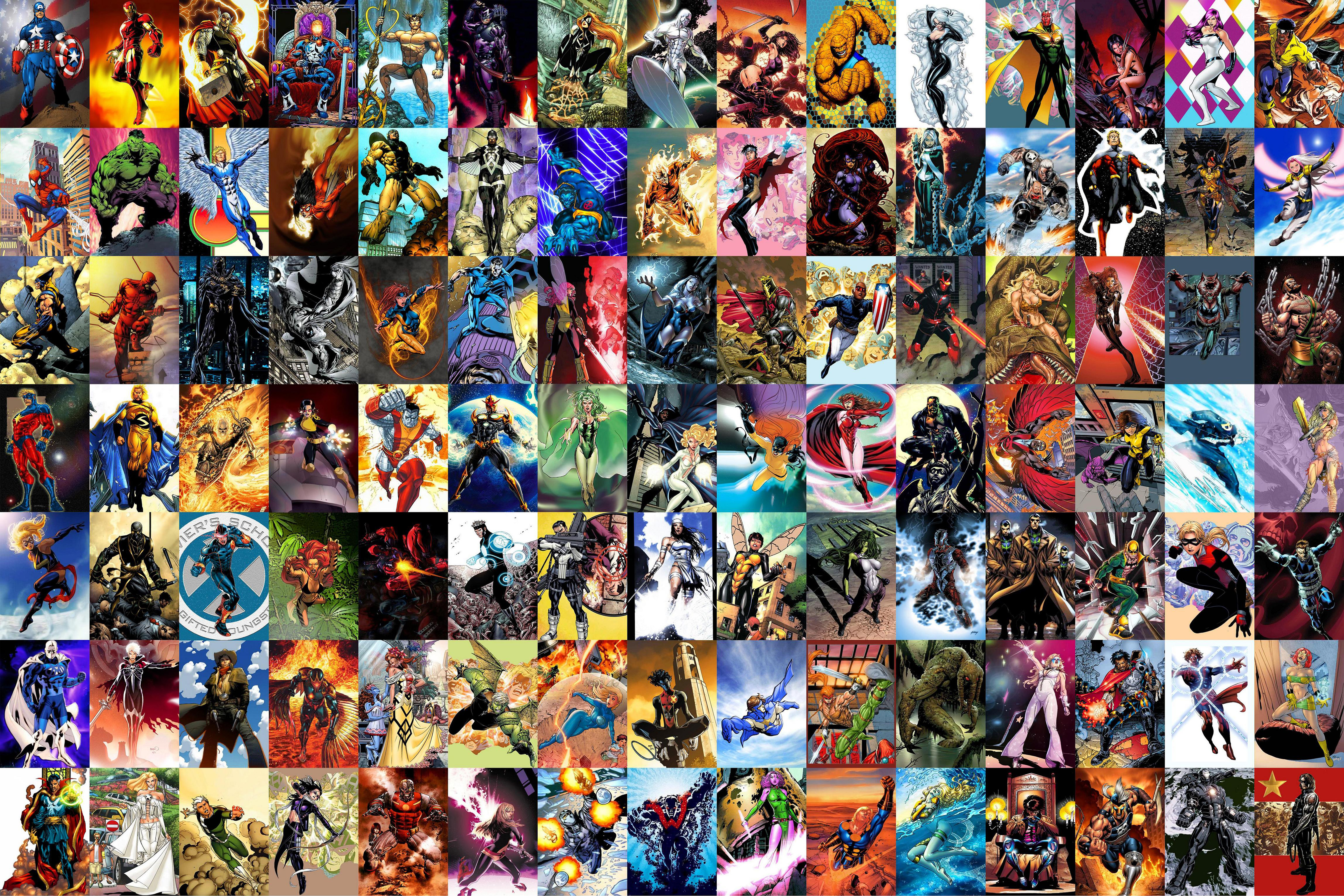 Marvel Cover Collage Computer Wallpapers, Desktop ...