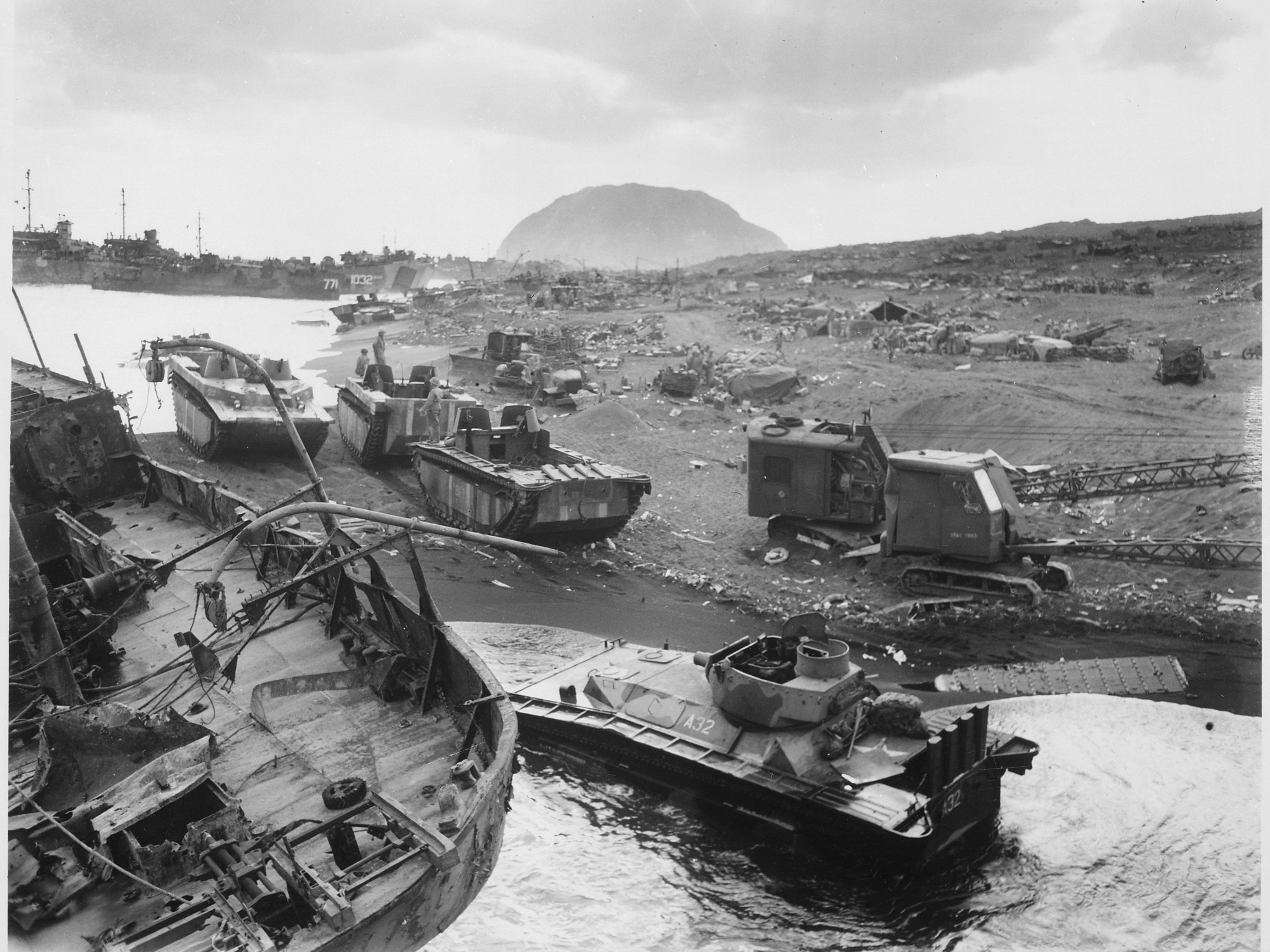 Military Battle Of Iwo Jima HD Wallpaper | Background Image