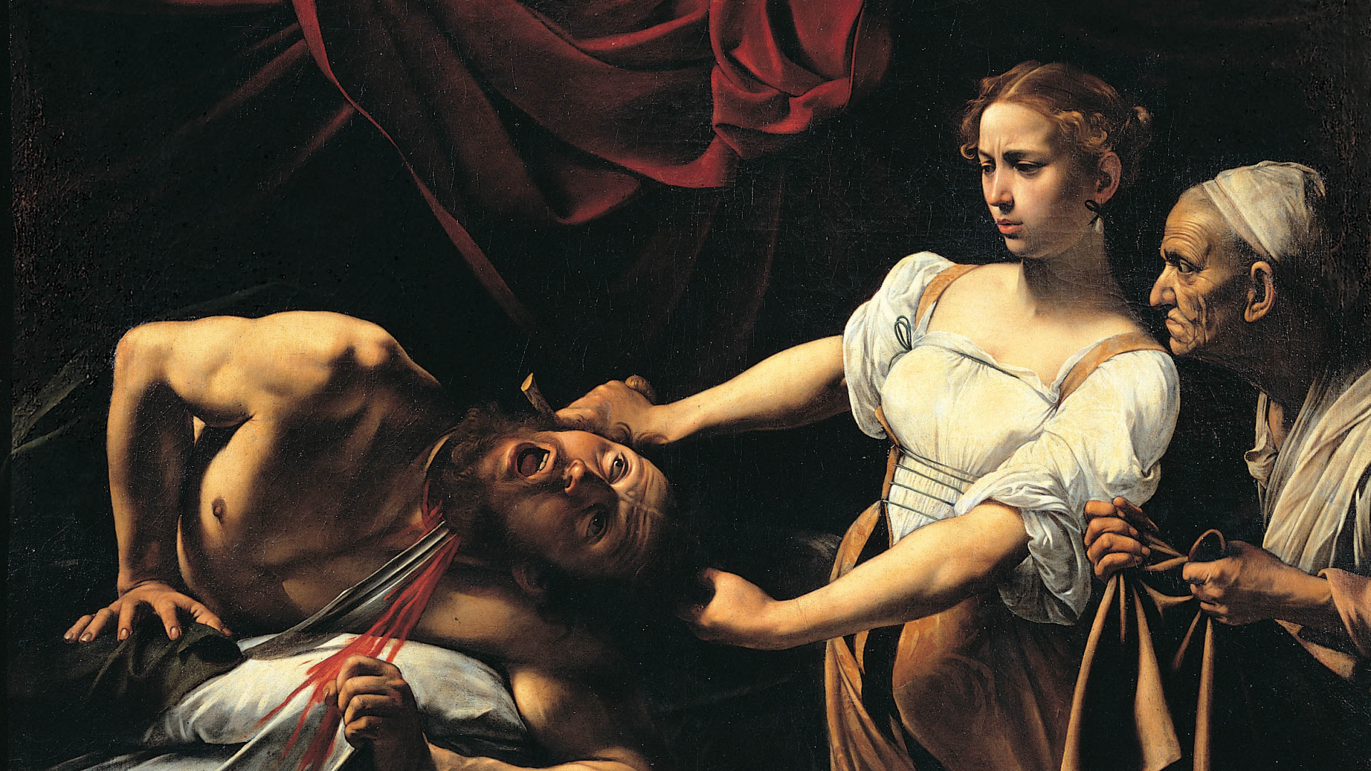 Download Artistic Judith Beheading Holofernes HD Wallpaper by Caravaggio