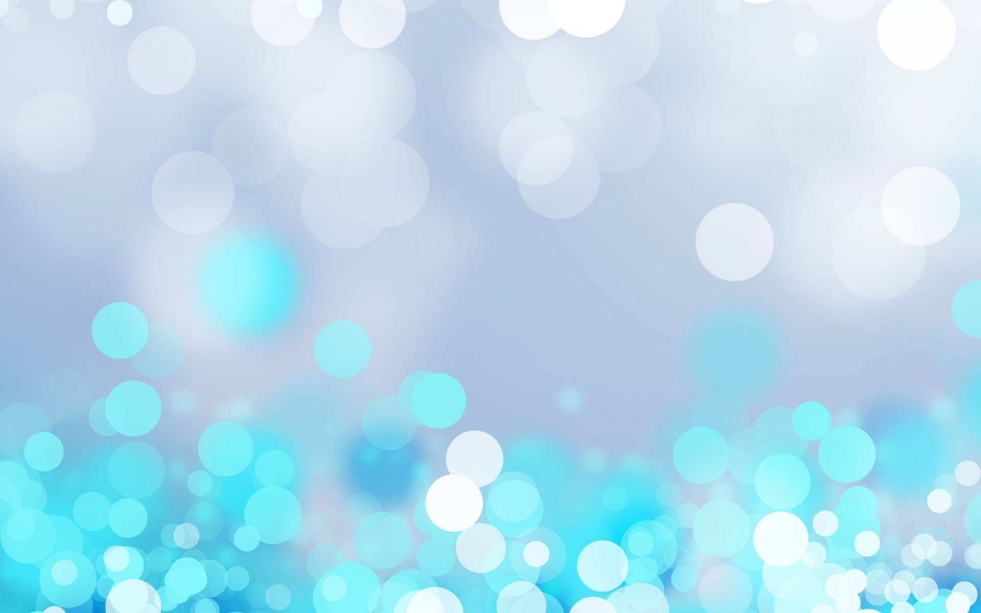 An artistic HD wallpaper featuring soft blue and white bokeh lights against a light background, creating a tranquil and dreamy atmosphere.