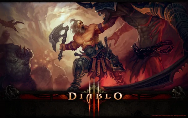Barbarian (Diablo III) video game Diablo III HD Desktop Wallpaper | Background Image