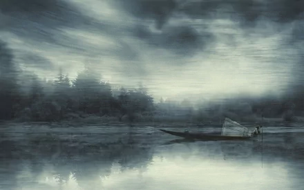 artistic canoe HD Desktop Wallpaper | Background Image