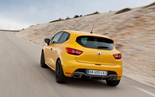 yellow Renault Clio Renault car vehicle 2013 renault clio rs 200 edc HD Desktop Wallpaper | Background Image