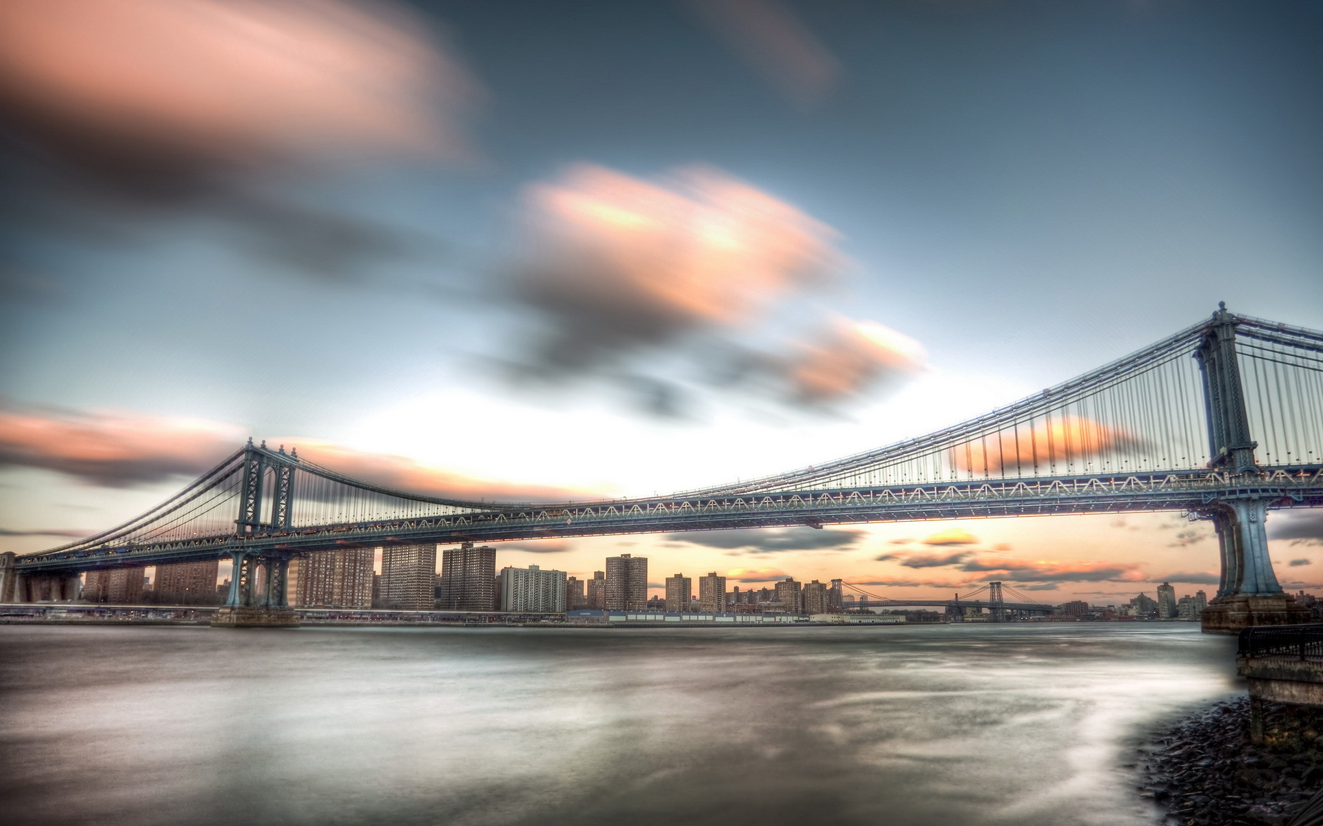 Man Made Manhattan Bridge HD Wallpaper | Background Image