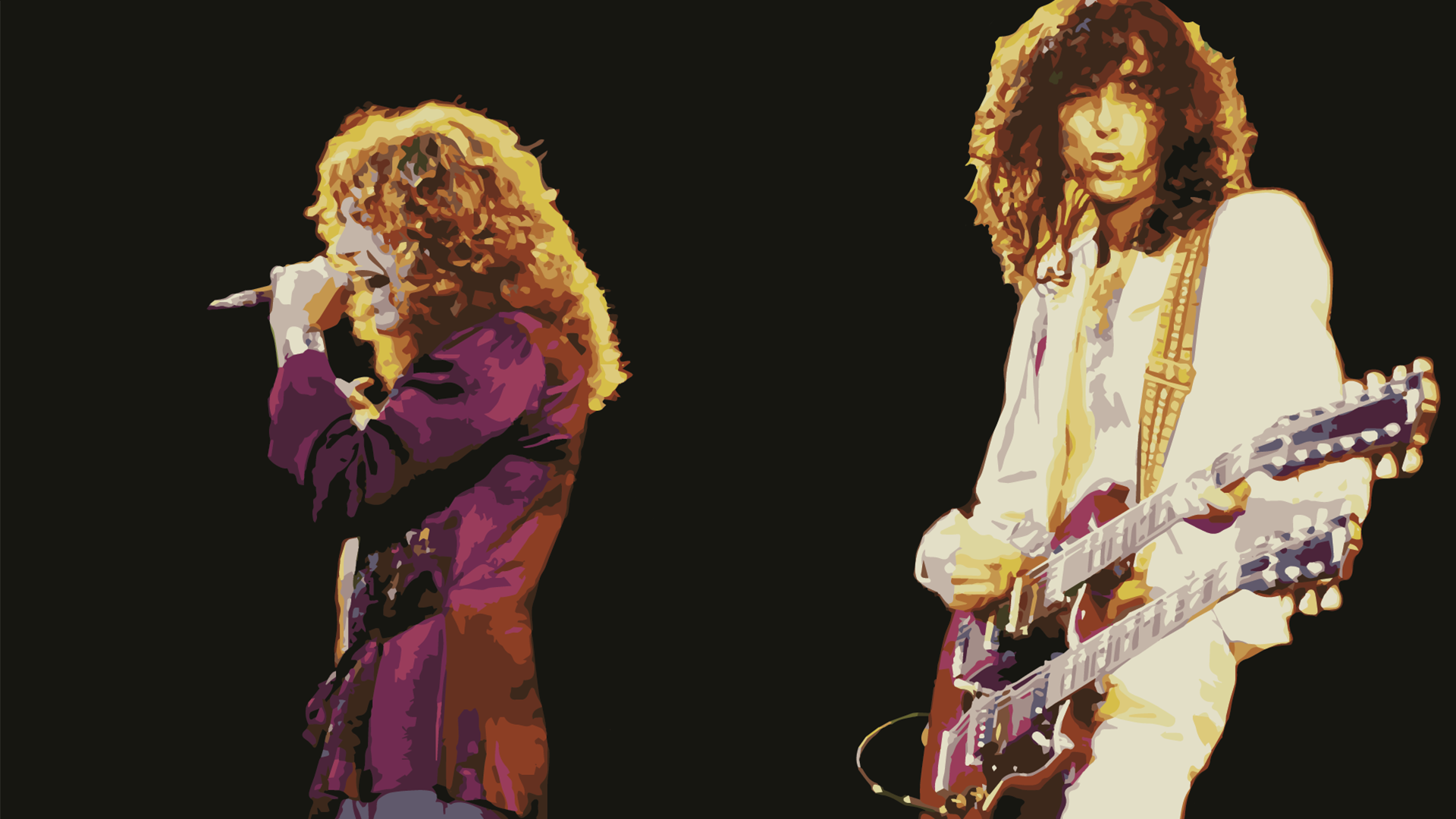 Led Zeppelin painted by snaever