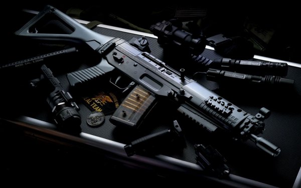 sig 556 man made assault rifle HD Desktop Wallpaper | Background Image