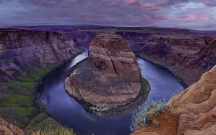 nature Horseshoe Bend HD Desktop Wallpaper | Background Image