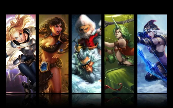 Lux (League Of Legends) Sivir (League Of Legends) Ashe (League Of Legends) Soraka (League Of Legends) video game League Of Legends HD Desktop Wallpaper | Background Image