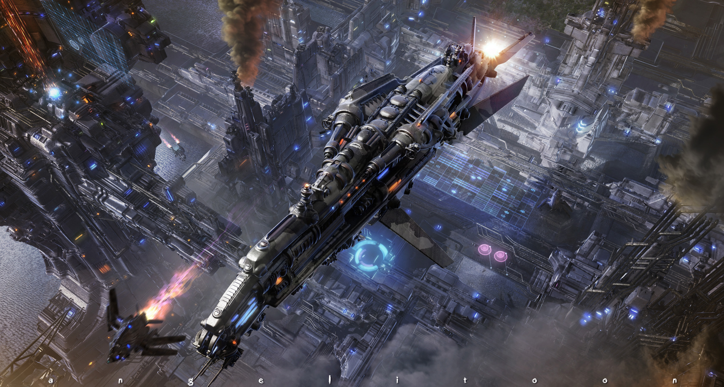 Download Sci Fi Spaceship HD Wallpaper
