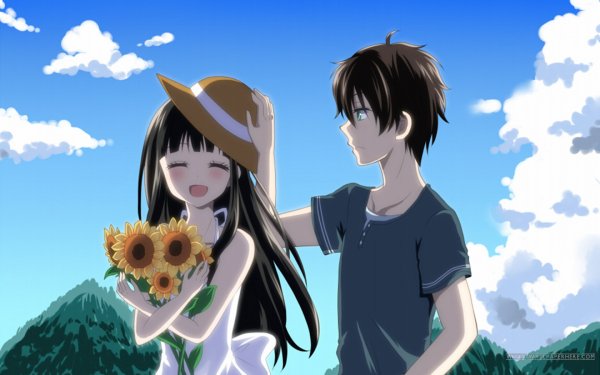 Eru Chitanda Hōtarō Oreki Anime Hyouka HD Desktop Wallpaper | Background Image
