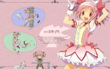 Kyuubey (Puella Magi Madoka Magica) Madoka Kaname Anime Puella Magi Madoka Magica HD Desktop Wallpaper | Background Image