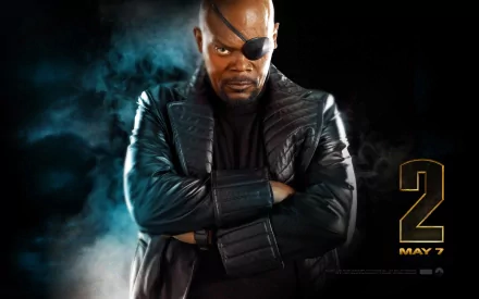 Samuel L. Jackson Nick Fury movie Iron Man 2 HD Desktop Wallpaper | Background Image
