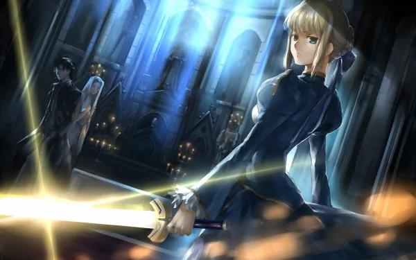 Irisviel Von Einzbern Kiritsugu Emiya Saber (Fate Series) Anime Fate/Zero HD Desktop Wallpaper | Background Image