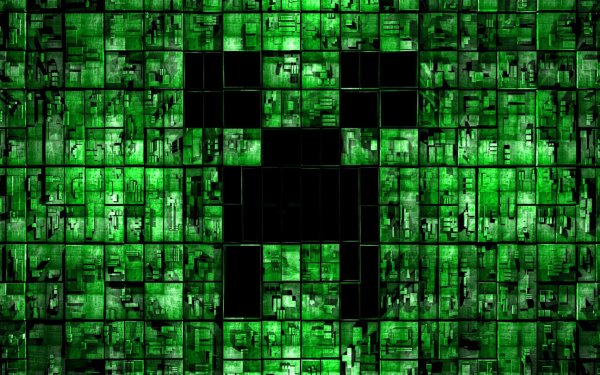 Jeux Vidéo Minecraft Vert Creeper Fond d'écran HD | Image
