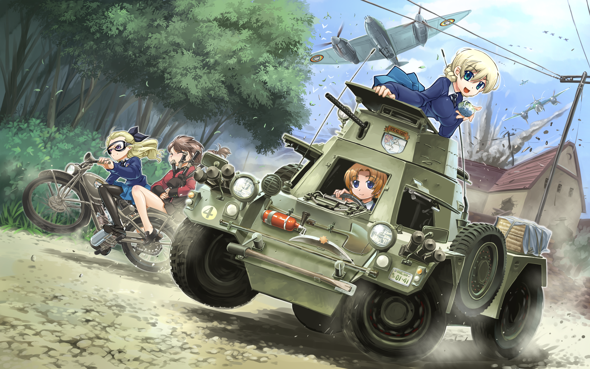 Girls und Panzer Full HD Wallpaper and Background Image | 1920x1200