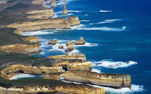 coast nature cliff HD Desktop Wallpaper | Background Image