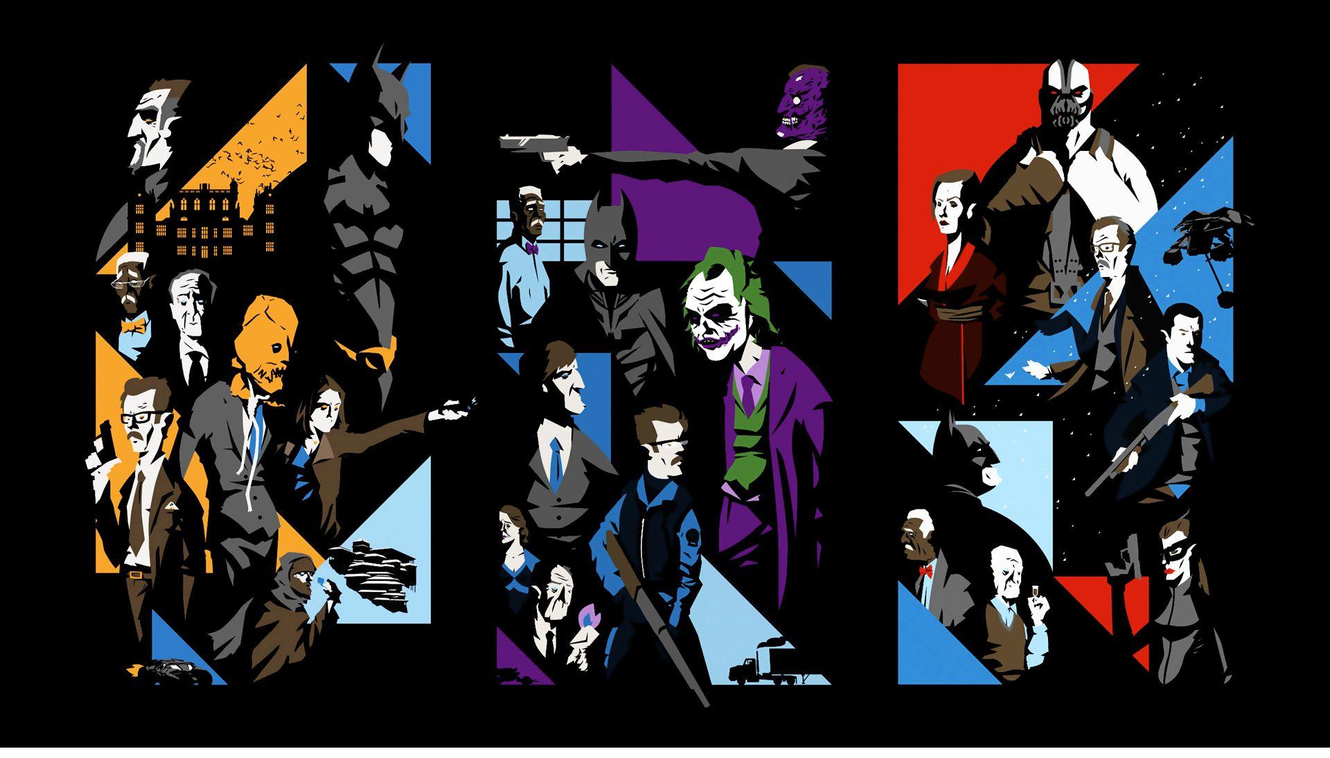 The Dark Knight Trilogy HD Wallpaper Background Image 1920x1095 