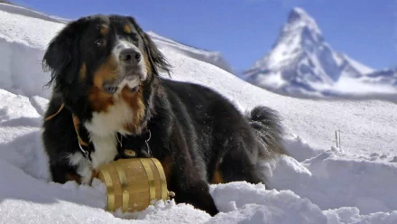 Animal St. Bernard HD Desktop Wallpaper | Background Image